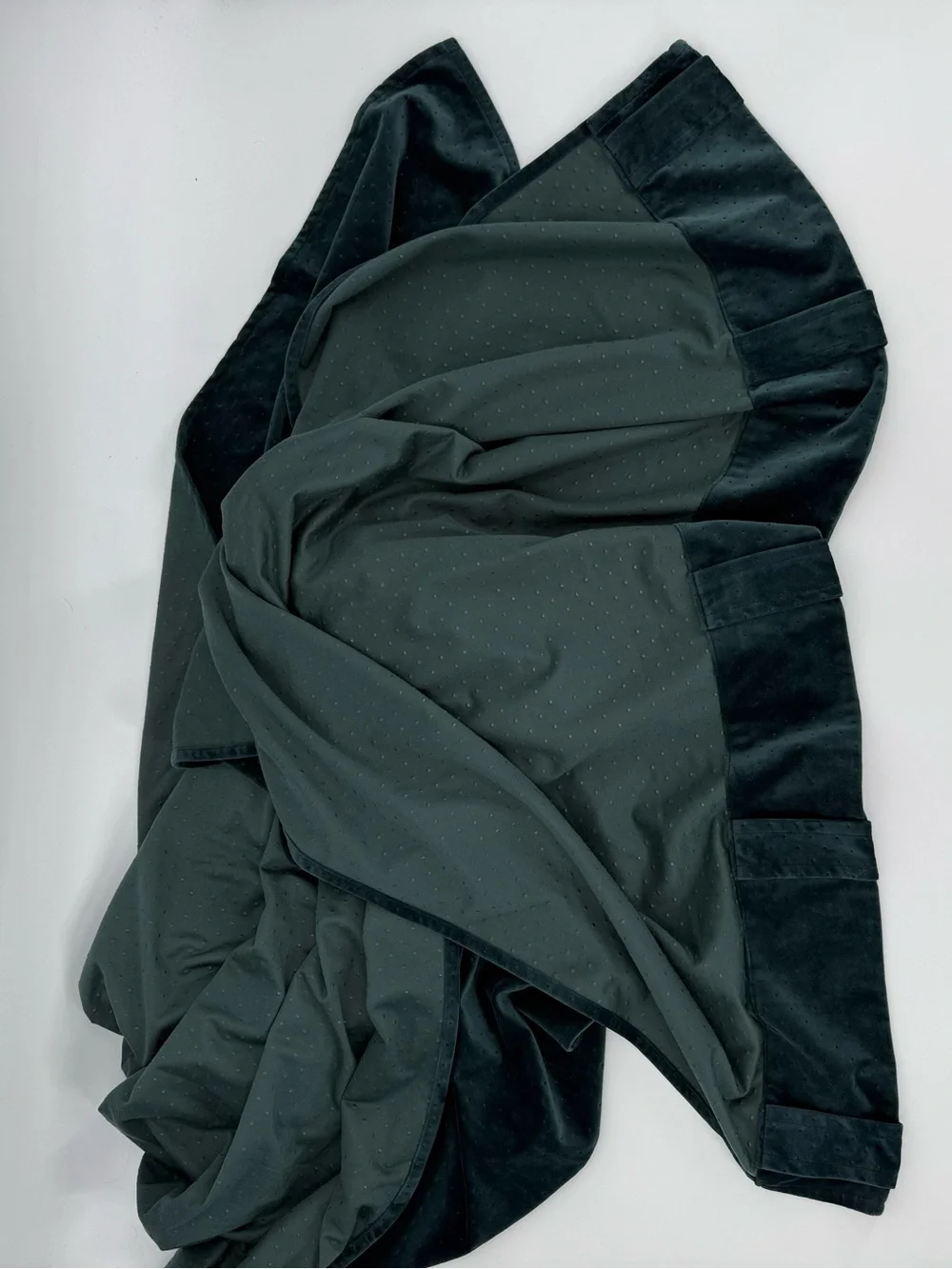 Anthropologie Teal Velvet Drapes